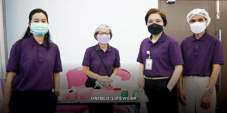 ยูนิโคล่ ประเทศไทย ร่วมสนับสนุนสถาบันราชานุกูลในการฉีดวัคซีนโควิด-19