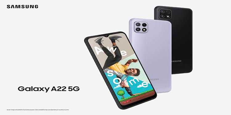 เปิดตัว “Galaxy A22 5G” สุดยอดสมาร์ทโฟน 5G เร็วเต็มสปีดรุ่นใหม่ล่าสุด