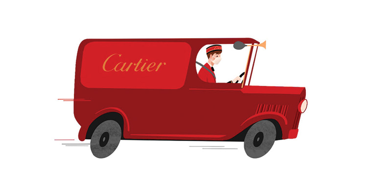 คาร์เทียร์มอบบริการ Cartier Distance Sale Service จัดส่งผลิตภัณฑ์ถึงมือลูกค้า