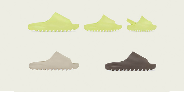 YEEZY SLIDE GLOW GREEN, YEEZY SLIDE PURE และ YEEZY SLIDE SOOT รองเท้าแตะดีไซน์เฉียบ