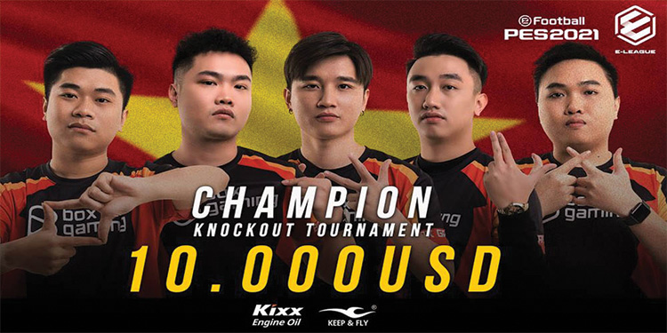 การแข่งขันอีฟุตบอล ในรายการ KNOCKOUT E-LEAGUE PES 2021 TOURNAMENT