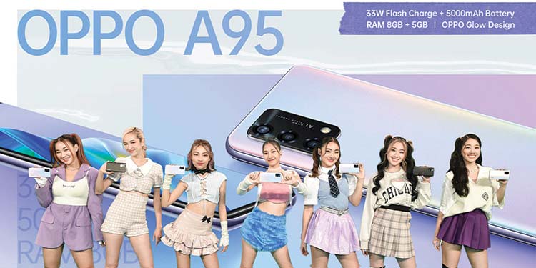 เปิดตัวแล้ว! “OPPO A95” รุ่นล่าสุด พร้อม 7 สาว “4EVE” เกิร์ลกรุ๊ปแห่งยุค