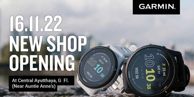 GARMIN by CMG เปิด GARMIN Pop-Up Store ณ เซ็นทรัล อยุธยา ตอบโจทย์ทุกไลฟ์สไตล์แอคทีฟ พร้อมโปรฯ ลดสูงสุดกว่า 58%
