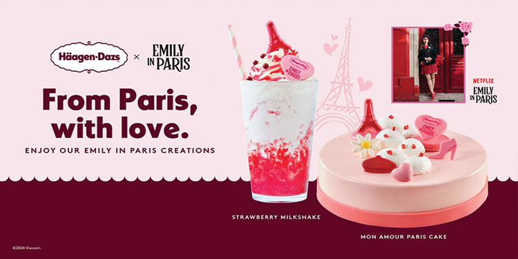 Häagen-Dazs เปิดตัวคอลเล็กชันไอศกรีมใหม่ Emily in Paris  พร้อมให้แฟน ๆ ชาวไทย ลิ้มรสความอร่อยระดับพรีเมี่ยมสไตล์ปารีสแล้ววันนี้
