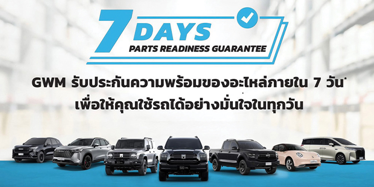GWM ตอกย้ำผู้นำด้านบริการหลังการขายของแบรนด์รถยนต์จีนในไทย  ด้วยมาตรฐาน ความโปร่งใส และความอุ่นใจที่ผู้ใช้จริงพิสูจน์แล้ว