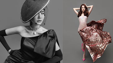 โบว์-เมลดา และ เกรซ-กาญจน์เกล้า ในแฟชั่นเซตสุดพิเศษ VOGUE X HUAWEI