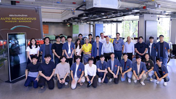 IMC สื่อสากล ต้อนรับ นิสิตคณะวิศวะ จุฬา เยี่ยมชม พิพิธภัณฑ์คนรักรถ