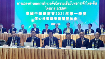 หอการค้าไทย-จีนเผยดัชนีเชื่อมั่นศก.ไทยปี’64 โต 2.5-3.5% ศก.จีนโตหนุนนักท่องเที่ยวมาไทย