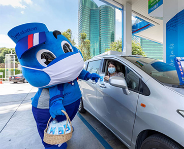 พีทีที สเตชั่นเพิ่มเติมความห่วงใย ขยายเวลาแจกหน้ากากอนามัยฟรีทั่วประเทศ