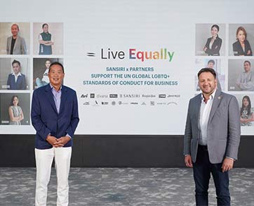 แสนสิริ จับมือ UNDP ปีที่ 2 ย้ำบทบาทองค์กรสนับสนุนความหลากหลาย LGBTQ+ ผนึก 15 พันธมิตร
