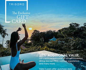 ตรีสรา รีสอร์ท มอบประสบการณ์พักผ่อนด้วย Exclusive Gift Card เริ่มต้นเพียง 3,000 บาท 