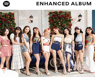 พบกับ ‘TWICE และ Taste of Love, the Enhanced Album’ได้แล้วบน Spotify เท่านั้น