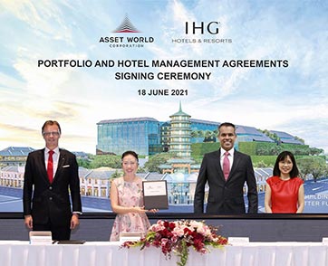 IHG Hotel & Resorts ประกาศลงนามสัญญาครั้งใหม่สามฉบับในประเทศไทย