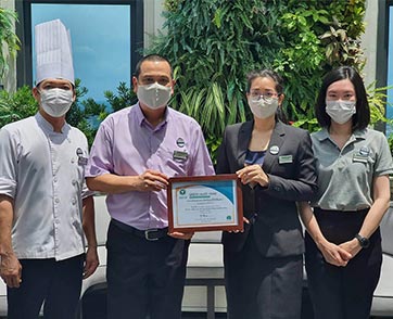โรงแรมแคนทารี โคราช ผ่านมาตรฐาน “Green Health Hotel” จากกรมอนามัย กระทรวงสาธารณสุข