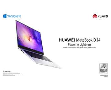หัวเว่ยพร้อมเสิร์ฟโปรโมชันสุดคุ้ม HUAWEI MateBook D 14 เตรียมตั้งรับช่วงปั่นงาน