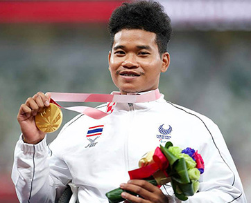 เจ้ากร พงศกร แปยอ นักกีฬาวีลแชร์เรซซิ่ง เจ้าของเหรียญทองแรกทีมชาติไทย
