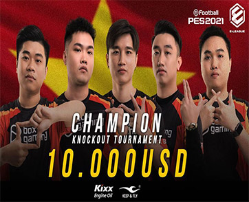 การแข่งขันอีฟุตบอล ในรายการ KNOCKOUT E-LEAGUE PES 2021 TOURNAMENT 
