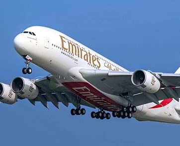 เอมิเรตส์ มุ่งขยายเครือข่ายเส้นทางบริการของเครื่องบิน A380