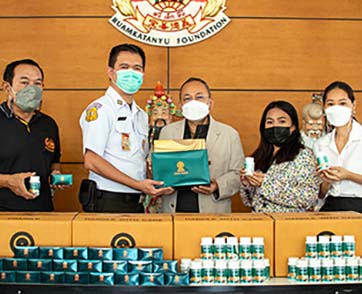 แบรนด์เมอริจิ้นขอส่งต่อแรงใจ ร่วมมอบสุขอนามัยพร้อมพลังแห่งภูมิคุ้มกัน กับบุคลากรด่านหน้าอาสาสมัครมูลนิธิร่วมกตัญญู