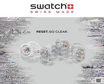 SWATCH CLEAR คอลเลคชั่นที่คลีนที่สุด และบ่งบอกความเคลียร์ในสไตล์คุณ
