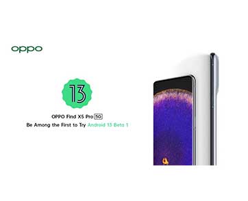 OPPO Find X5 Pro 5G จะเป็นรุ่นแรกที่ได้รับการอัปเดต Android 13 Beta 1