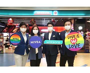 นีเวีย ร่วมกับ วัตสัน จัดแคมเปญ “นีเวีย ไพรด์” (NIVEA Pride) มอบโอกาสให้เด็กทุกคนมีสุขภาพที่ดีอย่างเท่าเทียมกัน
