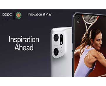 OPPO ส่งเสริมขวัญกำลังใจของ Roland-Garros 2022 ด้วย “Inspiration Ahead”