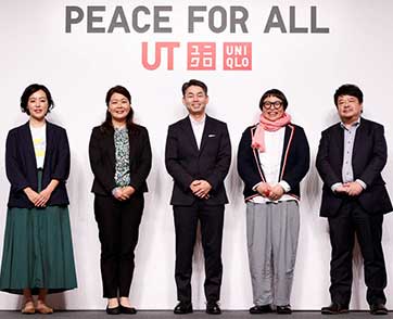 ยูนิโคล่เปิดตัว PEACE FOR ALL โปรเจกต์เสื้อยืดการกุศล คอลเลคชันเสื้อยืด UT เพื่อสันติภาพ วางจำหน่ายพร้อมกันทั่วโลก 17 มิ.ย. นี้