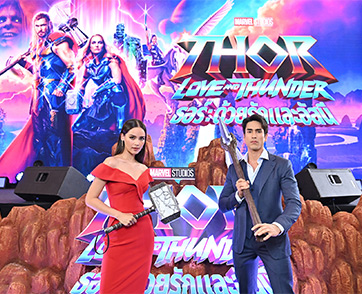 “ณเดชน์” ควง “ญาญ่า” พร้อม 3 ศิลปินสาวกมาร์เวล ร่วมงานเปิดตัวภาพยนตร์ “Marvel Studios’ Thor: Love and Thunder”
