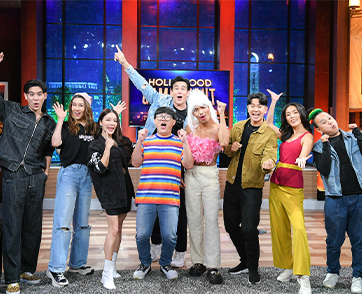 “เชียร์-พอร์ช-แอร์” แท็คทีมฮากระจาย ปะทะ “ไอซ์-กิ๊ฟซ่า-หอย” ใน “Hollywood Game Night Thailand”