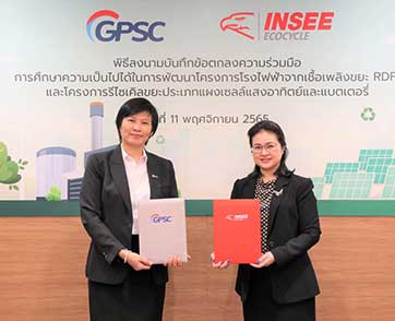 GPSC – INSEE Ecocycle ศึกษาตั้งโรงไฟฟ้า RDF และโรงงานรีไซเคิล แผงโซลาร์ฯ-แบตเตอรี่ ตอบโจทย์ไทยใช้พลังงานสะอาด 