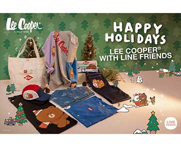 Lee Cooper® แบรนด์สุดคลาสสิคสัญชาติอังกฤษ เผยโฉมคอลเลคชั่น Lee Cooper® with LINE FRIENDS ภายใต้ธีม Happy Holidays ส่งต่อความสุขช่วงเทศกาลสิ้นปีนี้ 