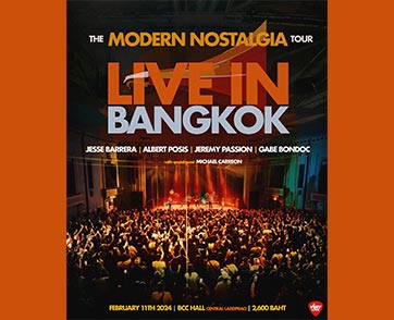 5 ศิลปิน R&B ขวัญใจชาวไทย ตบเท้าเสิร์ฟเพลงรัก THE MODERN NOSTALGIA TOUR : LIVE IN BANGKOK 20 กุมภาพันธ์นี้!!