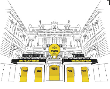 Onitsuka Tiger ฉลองครบ 75 ปี กับ “Hôtel Onitsuka Tiger” ที่ ฌ็องเซลิเซ่ (Champs-Élysées) กรุงปารีส 
