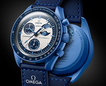 นาฬิกา Bioceramic MoonSwatch MISSION TO THE SUPER BLUE MOONPHASE