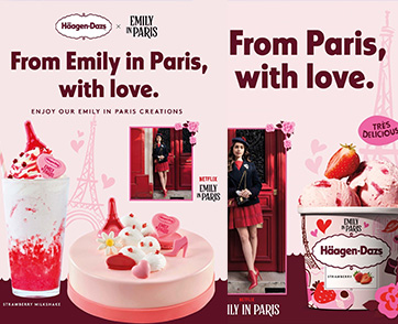 Häagen-Dazs เปิดตัวคอลเล็กชันไอศกรีมใหม่ Emily in Paris พร้อมให้แฟน ๆ ชาวไทย ลิ้มรสความอร่อยระดับพรีเมี่ยมสไตล์ปารีสแล้ววันนี้