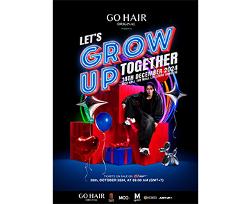 ฟินเวอร์!! “อัพ” พร้อมเสิร์ฟความสนุกใน GO HAIR ORIGINAL PRESENTS Uppoompat Fanmeet 2024 ตอน Let’s Grow Up Together ปักหมุดกดบัตร 26 ต.ค.นี้