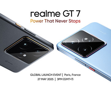 Power That Never Stops! เตรียมเปิดตัว realme GT 7 Series สร้างนิยามใหม่ของ Flagship Killer 2025 ครั้งแรกในโลก 27 พฤษภาคมนี้ที่กรุงปารีส