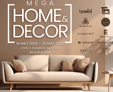 เมกาบางนา ชวนค้นหาแรงบันดาลใจแห่งศิลปะการแต่งบ้าน ในงาน“MEGA HOME & DECOR” รับส่วนลดสูงสุดถึง 50%