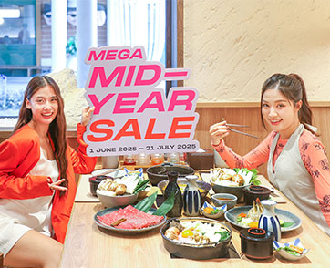 เมกาบางนา ชวนช้อปแบบ Non-Stop กับดีลเด็ดไม่ยั้ง ในแคมเปญ “MEGA MID-YEAR SALE” ลุ้นรางวัลรวมมูลค่ากว่า 1.8 ล้านบาท