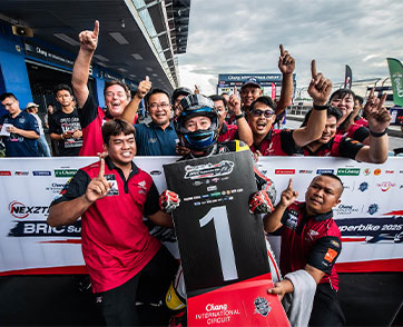 มันส์ระดับโลก NEXZTER BRIC Superbike สนาม 2 "แสตมป์" เฉือนคว้าชัย -นทีธาร รับแชมป์สองสนามรวด