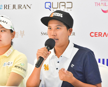 สวิงสาวเกาหลี ไม่หวั่นแม้อากาศร้อนร้อน สู้แมทช์รีจูรัน  ในเมืองไทยเต็มที่ เคแอลพีจีเอ ทัวร์