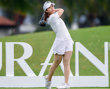 ปาร์ค ดันยู นำเดี่ยวตีลบ 8 เนมิตรา และ ณัฐกฤตา ตาม3 แต้ม เคแอลพีจีเอ  รีจูรัน รอบแรกสนามอมตะฯ