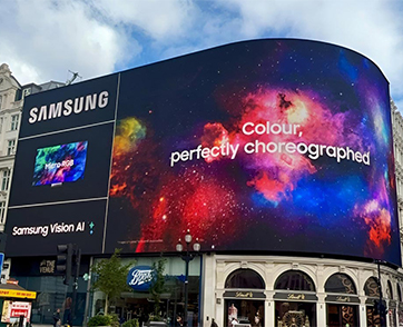 ซัมซุง โชว์ศักยภาพ Micro RGB จอโฆษณากลางแจ้งบนบิลบอร์ดแลนด์มาร์กทั่วโลก