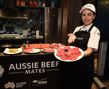 MLA จับมือ Investment NSW เปิดตัวแคมเปญ Aussie Beef Mates ในไทย  โดยมีเชฟณัฐ - ณัฐศศิ หนูอินทร์ Lady Butcher ในฐานะ Aussie Beef Mates คนแรกของไทย