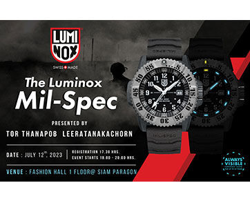 ศรีทองพาณิชย์ นำเข้านาฬิกาสุดแกร่งแห่งปี Luminox Mil-Spec รุ่น 3350 มาตรฐานการยอมรับจากกระทรวงกลาโหมสหรัฐอเมริกา ดีเดย์ 12 กรกฎาคม 