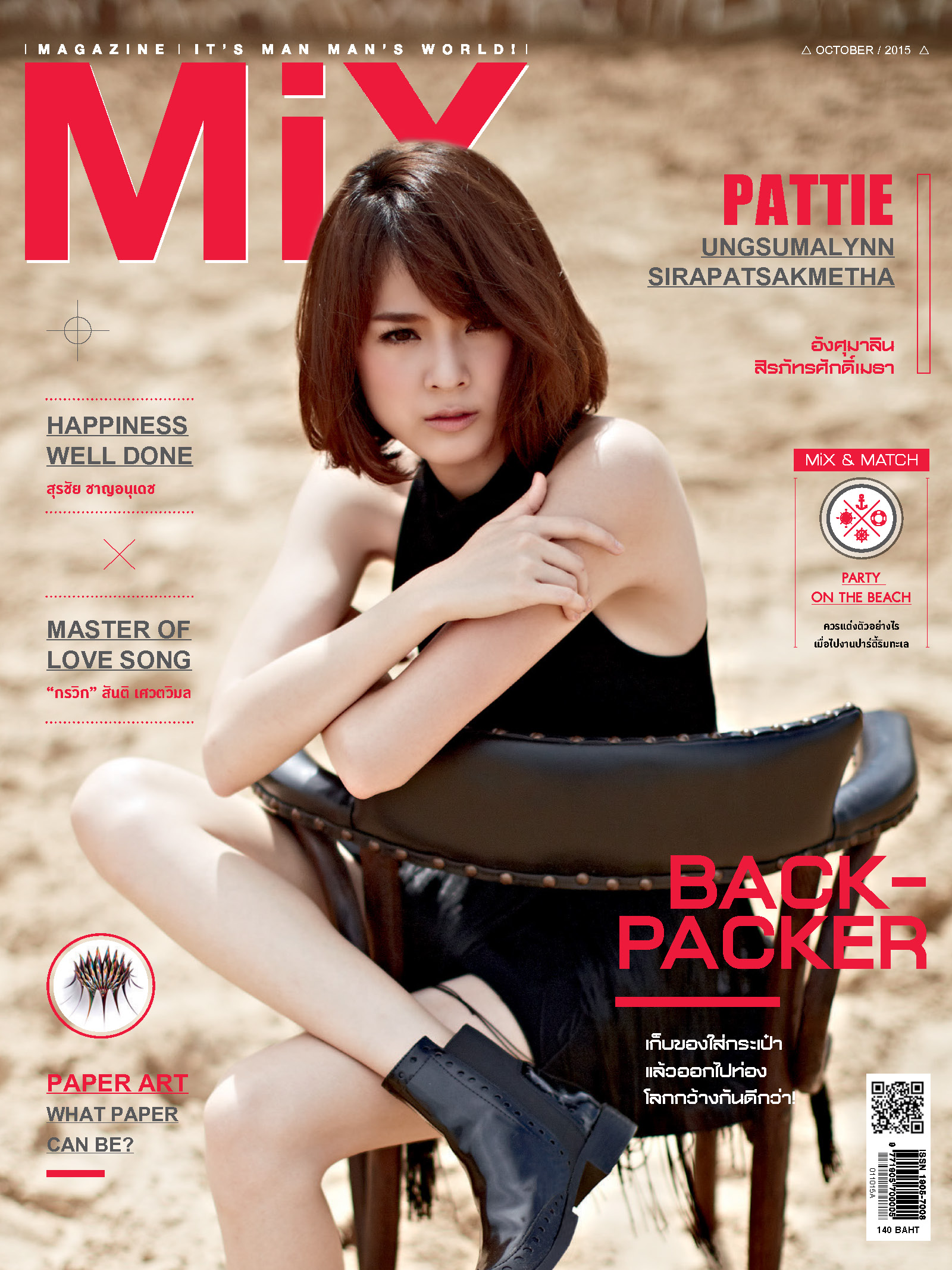 แพทตี้ อังศุมาลิน สิรภัทรศักดิ์เมธา Issue 107 ธีม BACKPACKER เก็บของใส่กระเป๋า แล้วออกไปท่องโลกกว้างกันดีกว่า