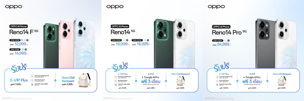 OPPO Reno14 Series 5G สมาร์ตโฟนที่ช่วยยกระดับการถ่ายพอร์ตเทรตด้วย AI
